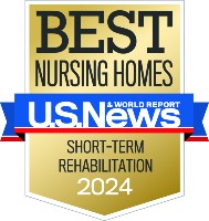 U.S. News Best Nursing Homes Short-Term Rehabilitation Award Badge