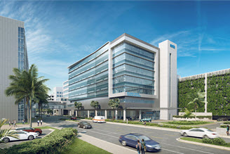 Milman-Kover Cancer Pavilion Building Rendering