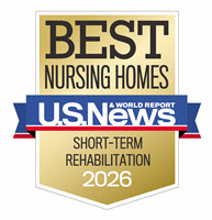 U.S. News Best Nursing Homes Short-Term Rehabilitation Award Badge U.S. News Best Nursing Homes Short-Term Rehabilitation Award Badge