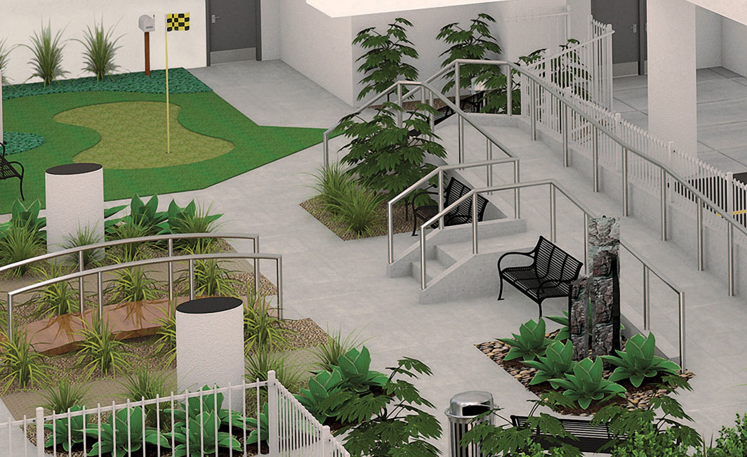 Rehabilitation Pavilion - Mobility Garden