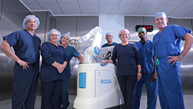ROSA Knee Robot & Ortho OR team